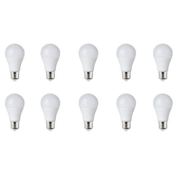 HLW LED LED Lamp 10 Pack E27 Fitting 8W Helder/Koud Wit 6500K HLW LED LED Lamp 10 Pack E27 Fitting 8W Helder/Koud Wit 6500K