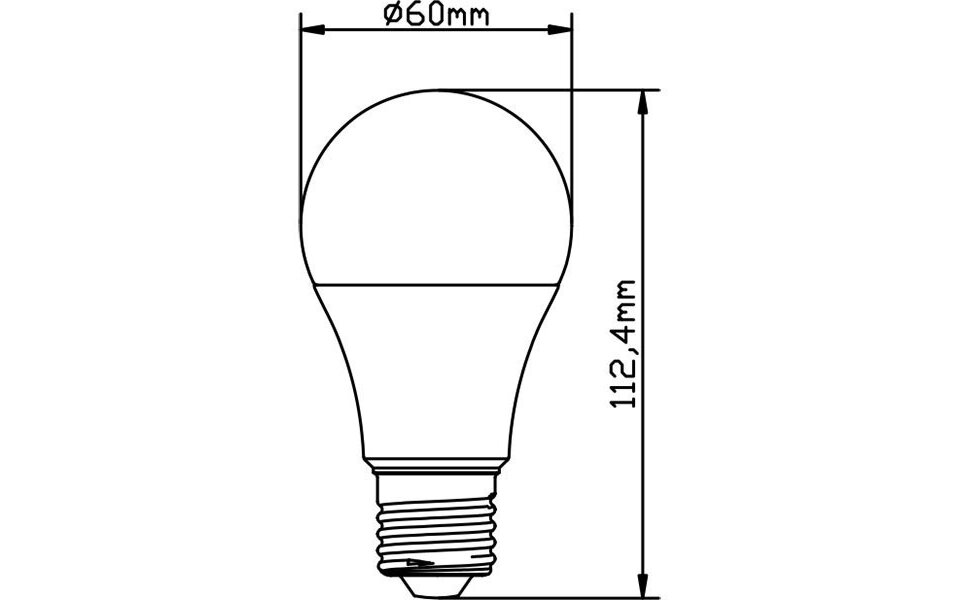 HLW LED LED Lamp 10 Pack E27 Fitting 12W Helder/Koud Wit 6500K