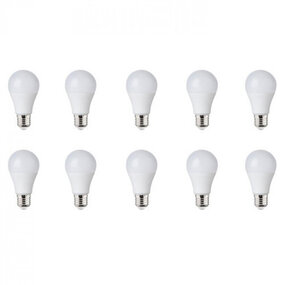 LED Lamp 10 Pack E27 Fitting 10W Warm Wit 3000K LED Lamp 10 Pack E27 Fitting 10W Warm Wit 3000K