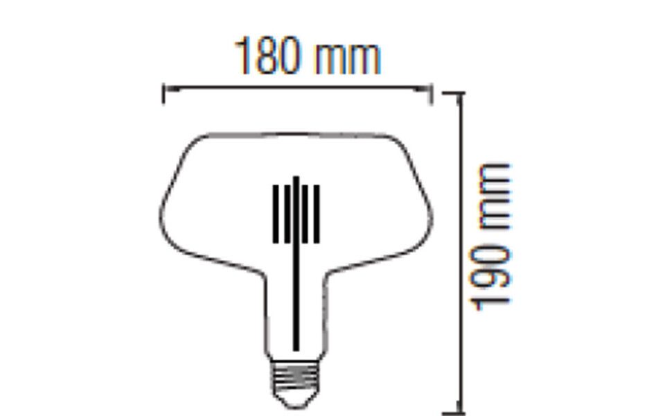 HLW LED LED Lamp E27 Fitting 8W Helder/Koud Wit 6000K