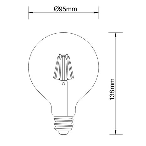HLW LED LED Lamp 10 Pack Specta Groen Gekleurd E27 Fitting 3W