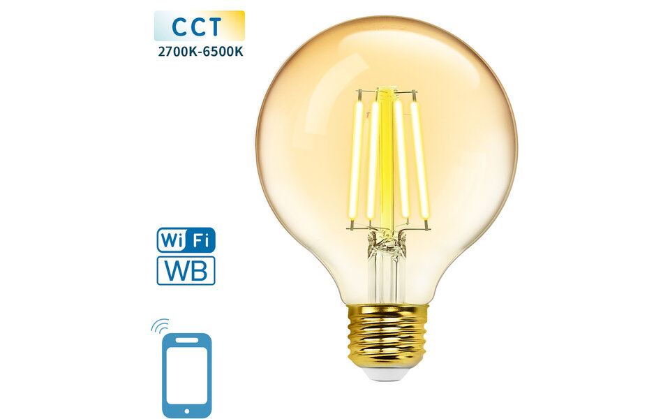 HLW LED LED Lamp 10 Pack Filament E27 Fitting 8W Natuurlijk Wit 4200K