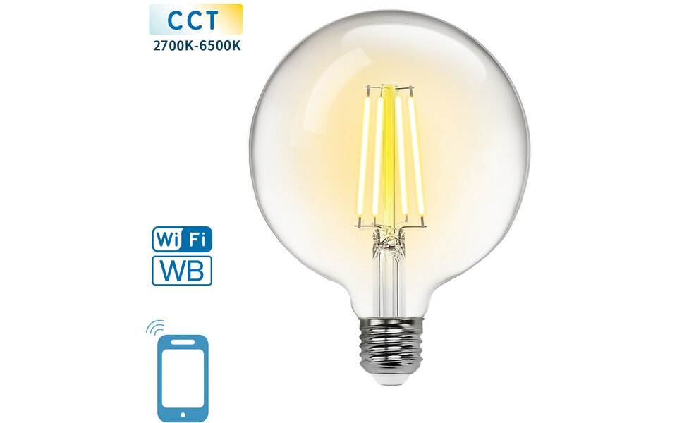 HLW LED LED Lamp Design Gonza E27 Fitting Titanium 8W Warm Wit 2400K