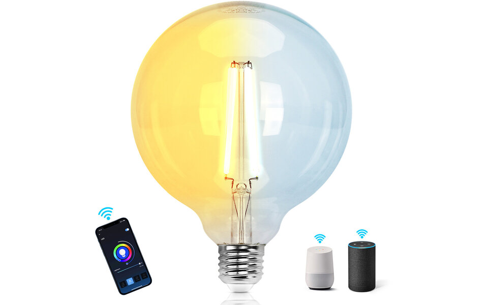 HLW LED LED Lamp Design Gonza E27 Fitting Titanium 8W Warm Wit 2400K