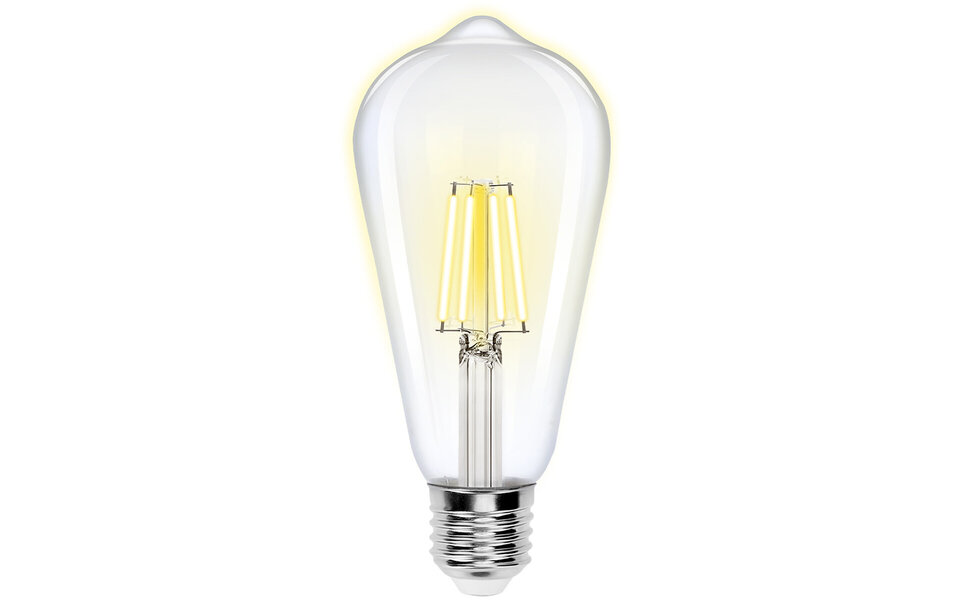 HLW LED LED Lamp Filament Rustiek Ster E27 Fitting 6W Warm Wit 2200K