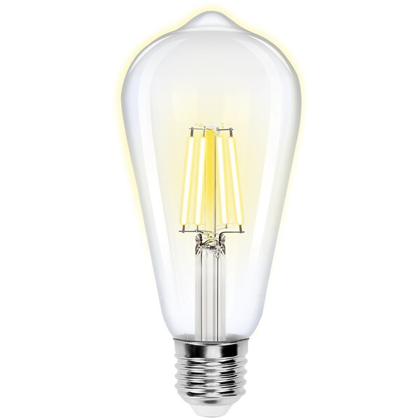 HLW LED LED Lamp Filament Rustiek Ster E27 Fitting 6W Warm Wit 2200K