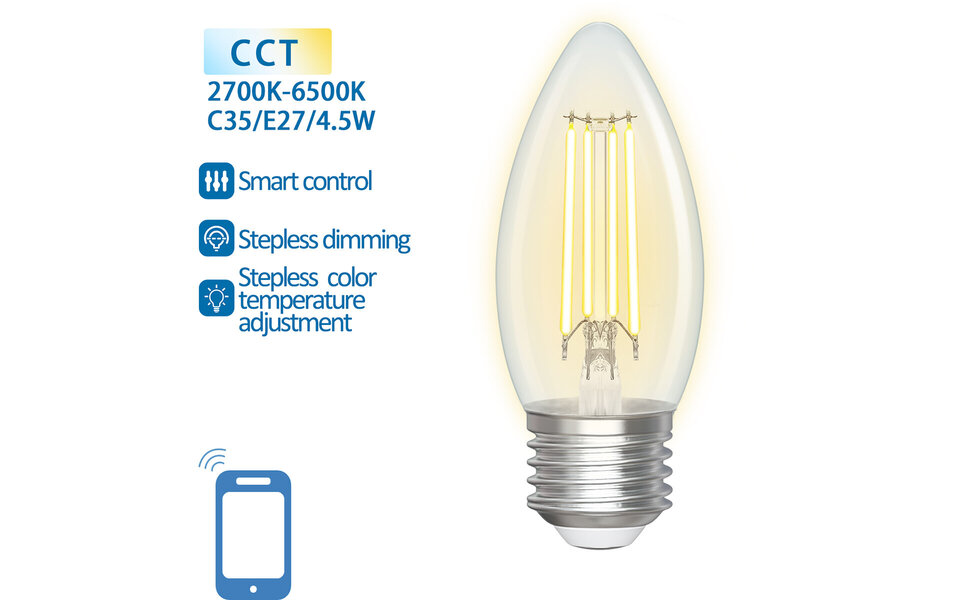 HLW LED LED Lamp Dag en Nacht Sensor Aigi Lido A60 E27 8W Warm Wit 3000K HLW LED LED Lamp Dag en Nacht Sensor Aigi Lido A60 E27 8W Warm Wit 3000K