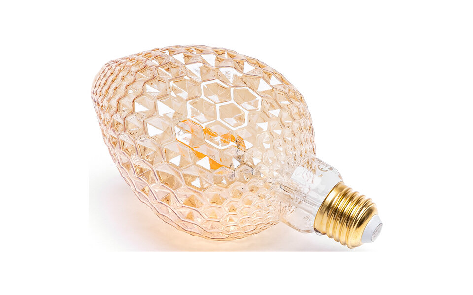 HLW LED LED Lamp Trion Lamba Set 2 Stuks E27 4W Warm Wit 3000K Amber Glas HLW LED LED Lamp Trion Lamba Set 2 Stuks E27 4W Warm Wit 3000K Amber Glas