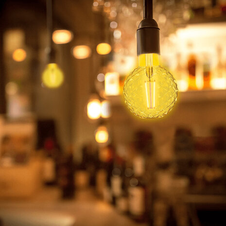 HLW LED LED Lamp Smart LED Aigi Rixona Bulb G80 6W RGB Wifi Amber