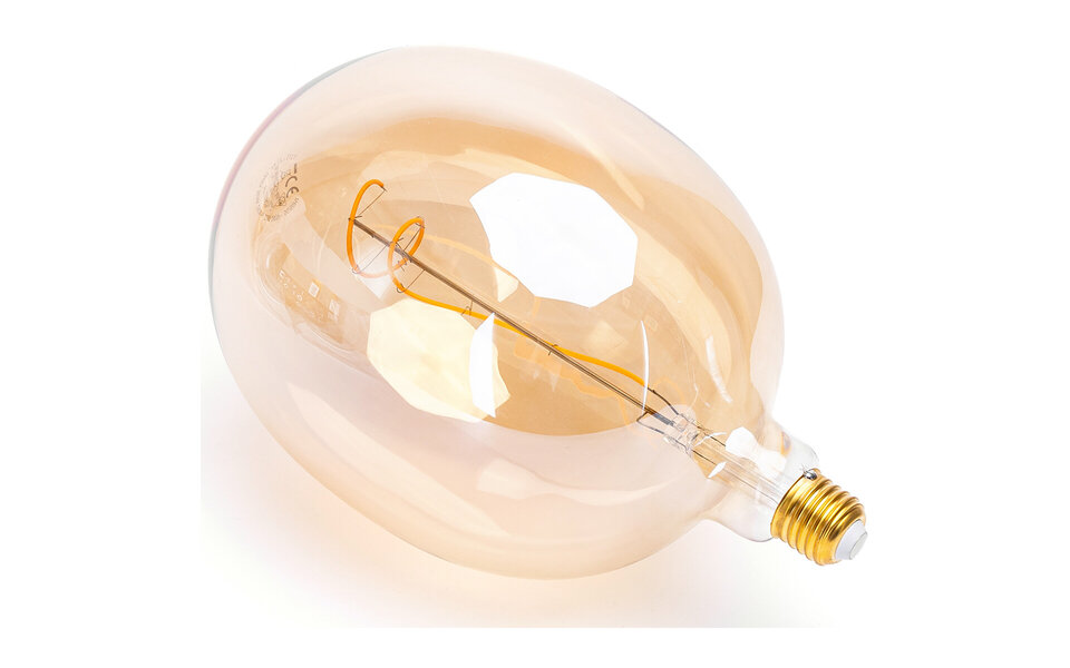 HLW LED LED Lamp Smart LED Aigi Rixona Bulb ST64 6W RGB Wifi Amber