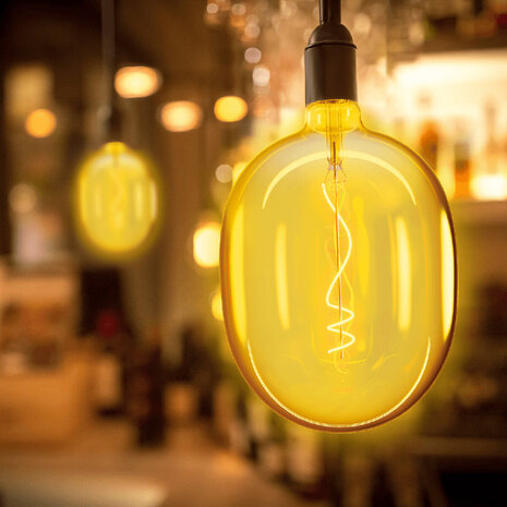 HLW LED LED Lamp Smart LED Aigi Rixona Bulb ST64 6W RGB Wifi Amber