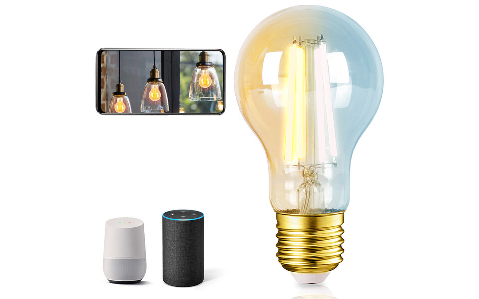 HLW LED LED Lamp Smart LED Aigi Rixona Bulb G125 6W RGB Wifi Transparant