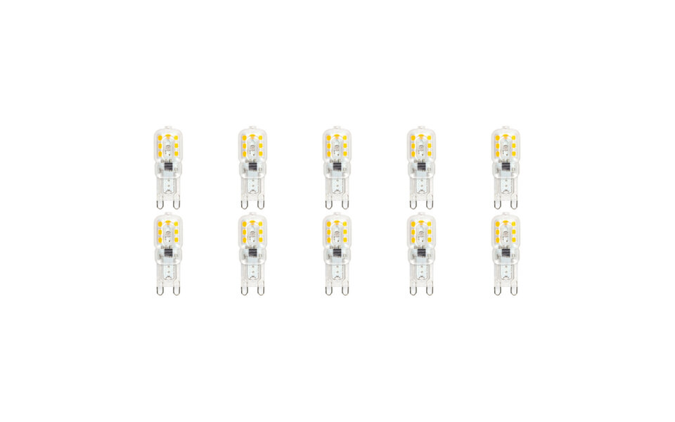 Velvalux Velvalux LED Lamp 10 Pack - G9 - Dimbaar - Warm Wit 3000K - Vervangt 32W Velvalux Velvalux LED Lamp 10 Pack - G9 - Dimbaar - Warm Wit 3000K - Vervangt 32W
