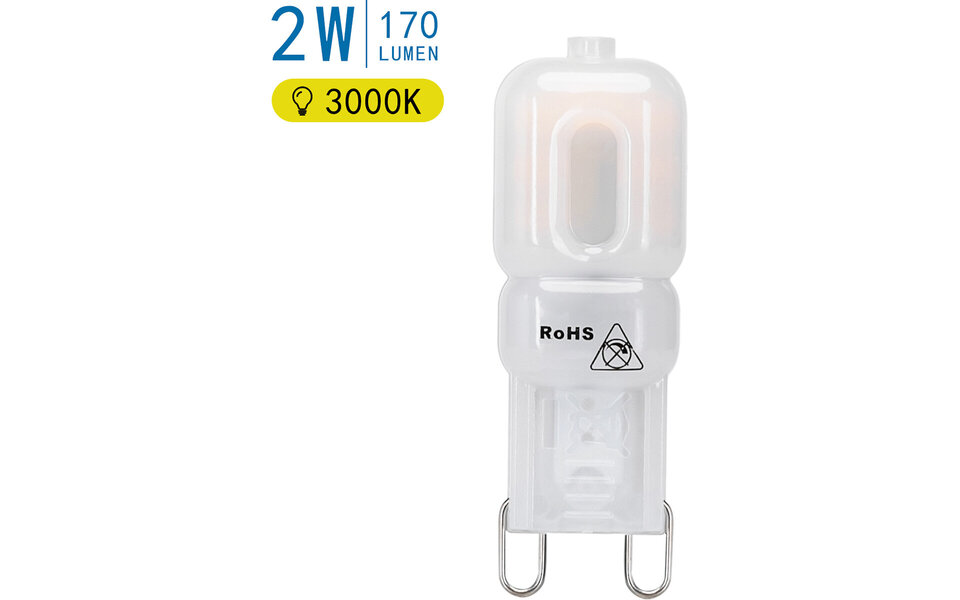 HLW LED Aigi LED Lamp - G9 Fitting - 2W Warm Wit 3000K | Vervangt 18W