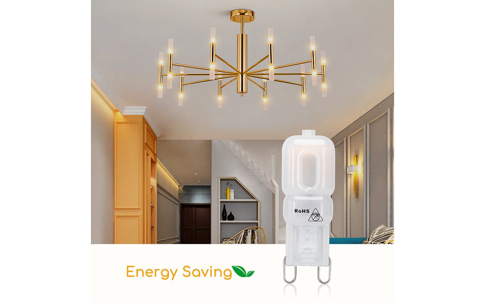 HLW LED Aigi LED Lamp - G9 Fitting - 2W Warm Wit 3000K | Vervangt 18W