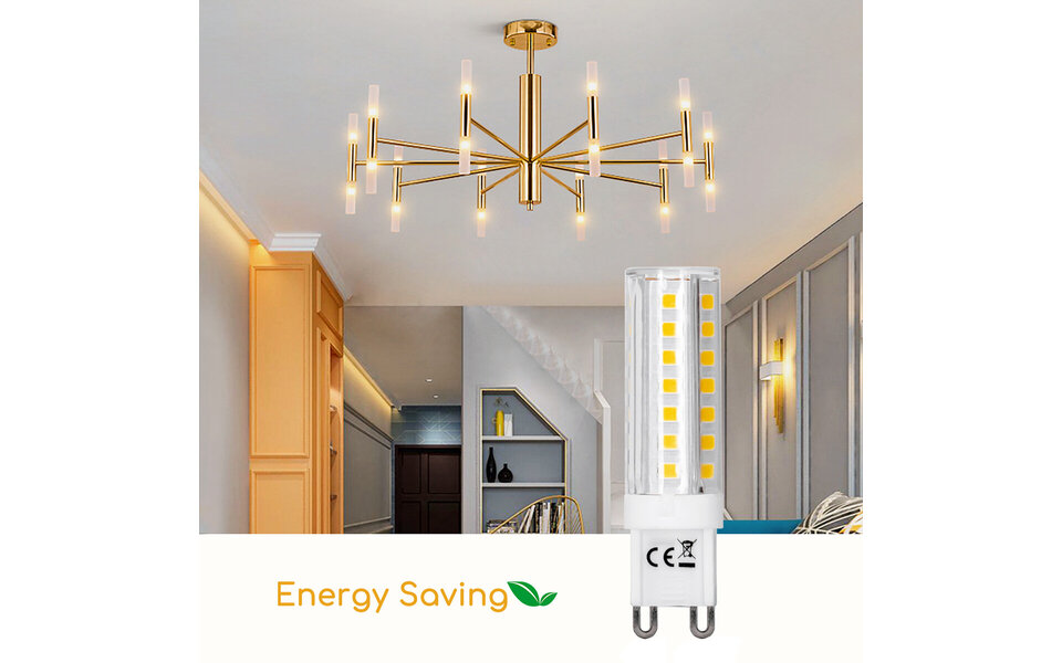 HLW LED Aigi LED Lamp G9 - 4.8W Warm Wit 3000K | Vervangt 40W en Bespaart Energie