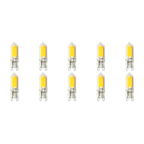 HLW LED LED Lamp 10 Pack - Aigi - G9 Fitting - 2W - Helder/Koud Wit 6500K | Vervangt 20W