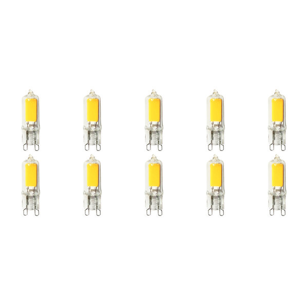 HLW LED LED Lamp 10 Pack - Aigi - G9 Fitting - 2W - Helder/Koud Wit 6500K | Vervangt 20W