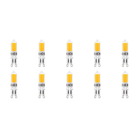 LED Lamp 10 Pack - Aigi - G9 Fitting - 2.2W - Warm Wit 3000K | Vervang LED Lamp 10 Pack - Aigi - G9 Fitting - 2.2W - Warm Wit 3000K | Vervang