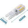 HLW LED Energiezuinige Aigi Yvona LED Lamp - G9 Fitting - Warm Wit 3000K