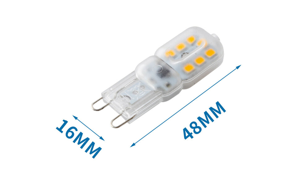 HLW LED LED Lamp 10 Pack - Aigi Yvona - G9 Fitting - 2.5W - Warm Wit 3000K - Mat Wit - K