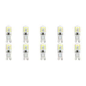 LED Lamp 10 Pack - Aigi Yvona - G9 Fitting - 2.5W - Helder/Koud Wit 65 LED Lamp 10 Pack - Aigi Yvona - G9 Fitting - 2.5W - Helder/Koud Wit 65