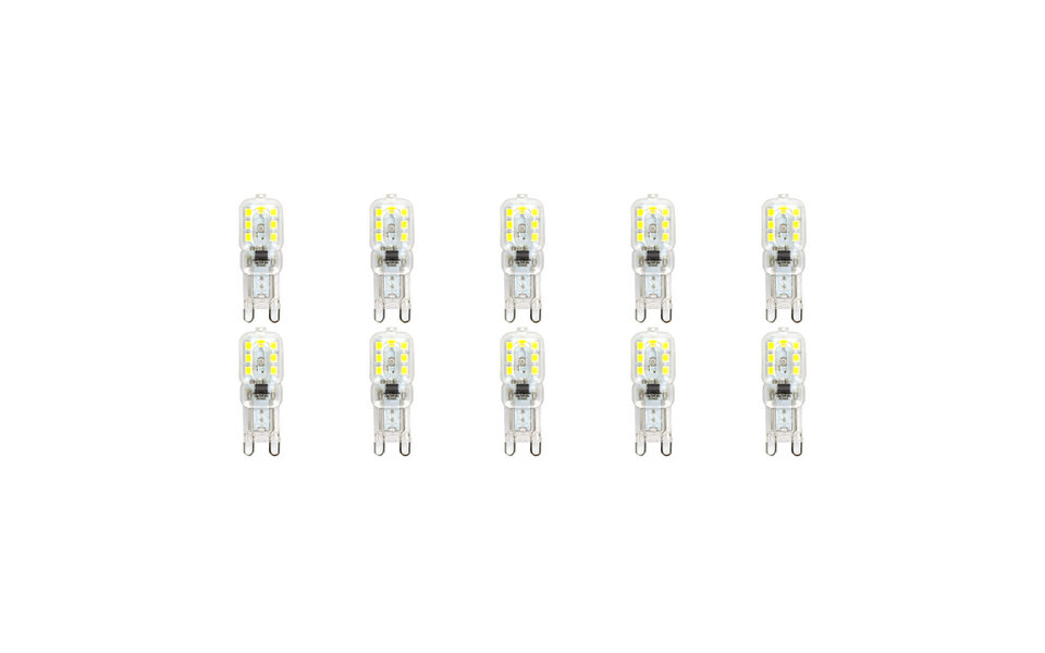 HLW LED LED Lamp 10 Pack - Aigi Yvona - G9 Fitting - 2.5W - Helder/Koud Wit 6500K - Mat HLW LED LED Lamp 10 Pack - Aigi Yvona - G9 Fitting - 2.5W - Helder/Koud Wit 6500K - Mat