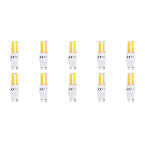 HLW LED Aigi 10 Pack G9 LED Lamp - 3.3W Warm Wit 3000K | Vervangt 36W HLW LED Aigi 10 Pack G9 LED Lamp - 3.3W Warm Wit 3000K | Vervangt 36W