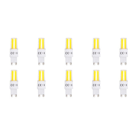 Aigi LED Lamp 10 Pack - G9 Fitting - 3.3W Helder/Koud Wit 6500K