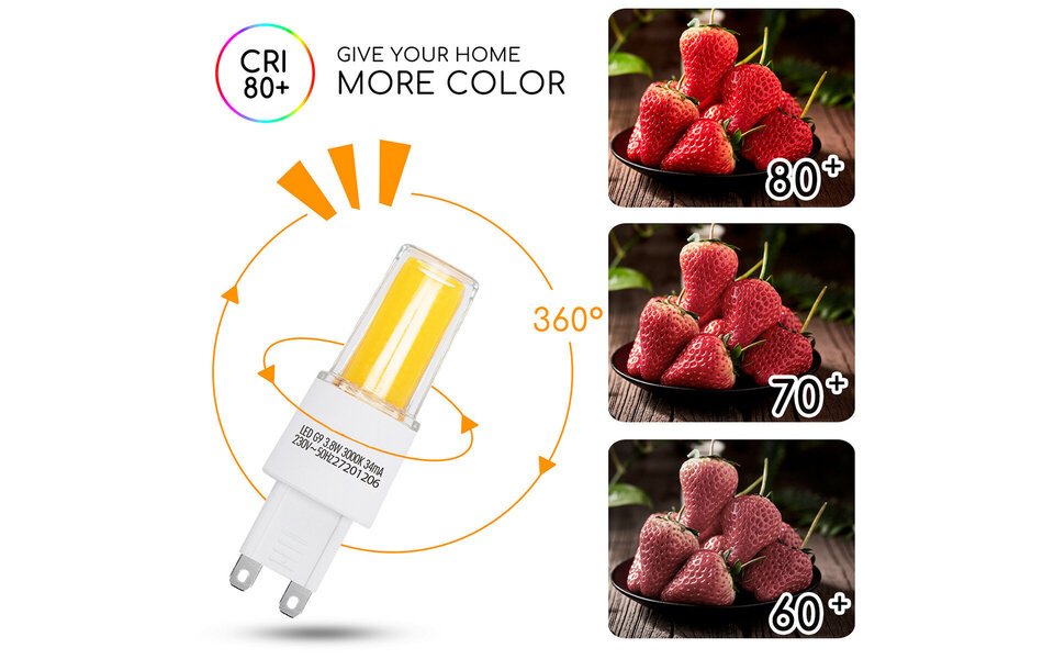 HLW LED Aigi G9 LED Lamp 10 Pack - Vervangt 40W - Warm Wit 3000K - 3.8W