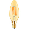 HLW LED Brinton Voordeelpak 10x E14 LED Lamp Filament Amber 4W - Zeer Warm Wit