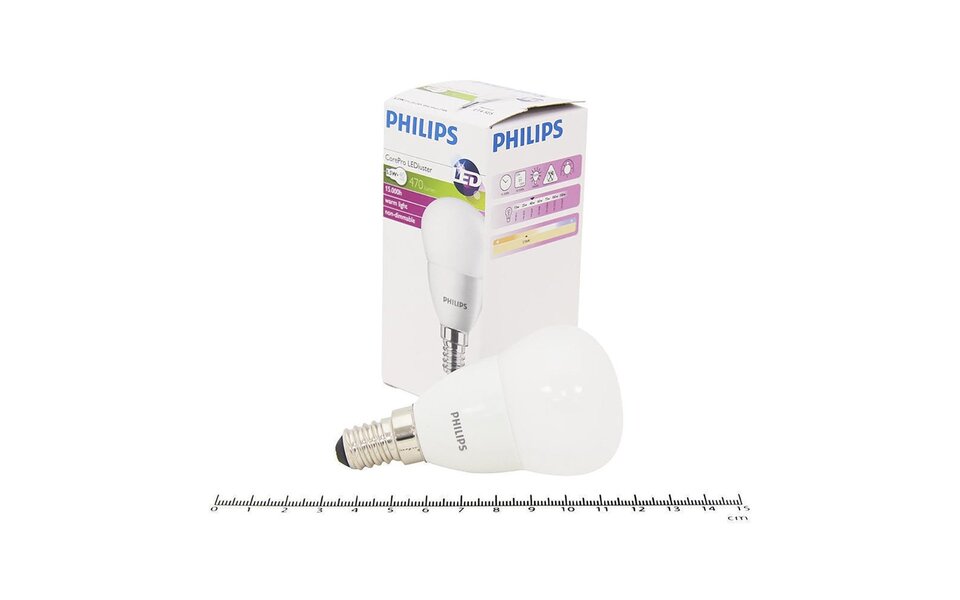 Philips PHILIPS - LED Lamp E14 - Warm Wit 2700K - Vervangt 40W - 5.5W Philips PHILIPS - LED Lamp E14 - Warm Wit 2700K - Vervangt 40W - 5.5W