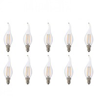 Energiezuinige LED Lamp E14 Filament - 10 Pack Warm Wit