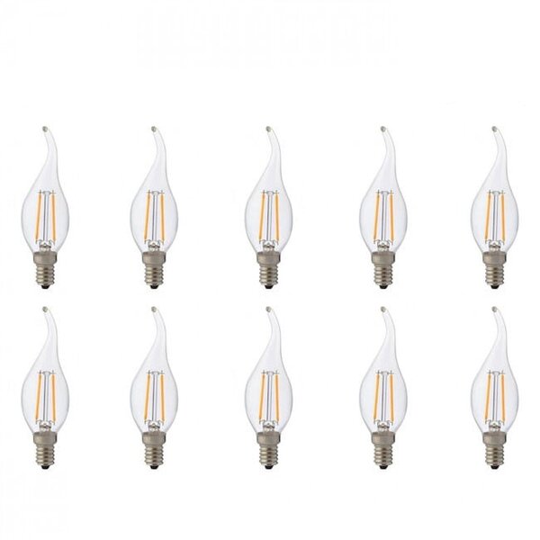 HLW LED 10 Pack LED Lamp - E14 Fitting Filament in Warm Wit 2700K HLW LED 10 Pack LED Lamp - E14 Fitting Filament in Warm Wit 2700K