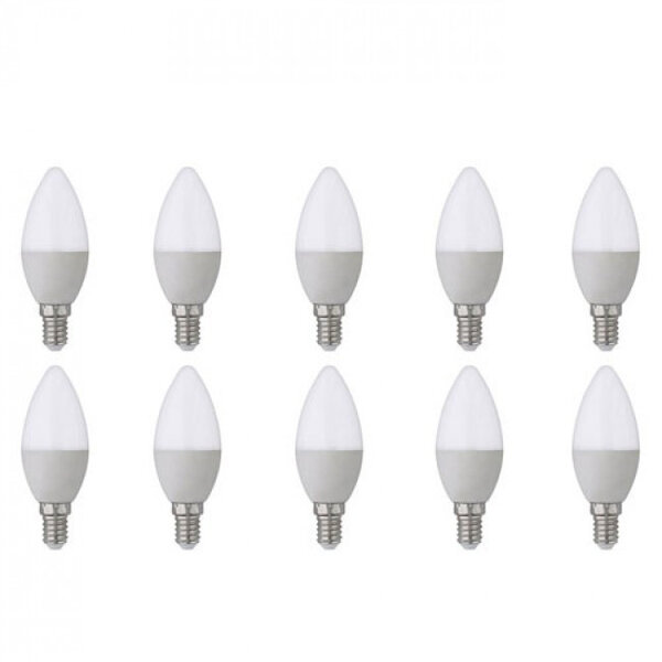 HLW LED LED Lamp 10 Pack - E14 Fitting - 6W - Helder Koud Wit Licht 6400K