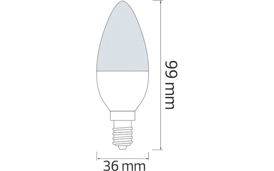 HLW LED LED Lamp 10 Pack - E14 Fitting - 6W - Helder Koud Wit Licht 6400K