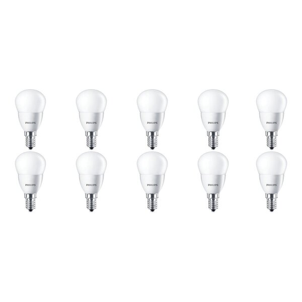Philips PHILIPS LED Lamp 10 Pack - E14 Fitting, Warm Wit 2700K, 5.5W Philips PHILIPS LED Lamp 10 Pack - E14 Fitting, Warm Wit 2700K, 5.5W