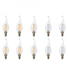 HLW LED LED Lamp 10 Pack - Filament Flame E14 Fitting - 4W Natuurlijk Wit 4200K
