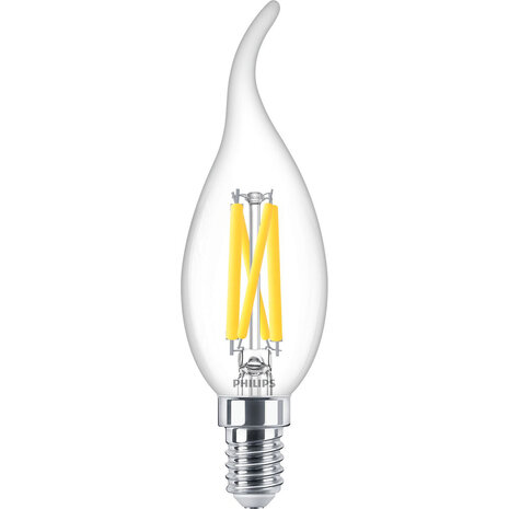 Philips Philips LED E14 - Filament Lamp Dimbaar 3.4W, 2200K-2700K Philips Philips LED E14 - Filament Lamp Dimbaar 3.4W, 2200K-2700K