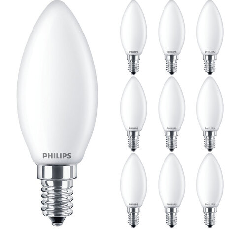 Philips Philips LED Lamp E14 10 Pack - Zeer Warm Wit 2700K voor Thuis Philips Philips LED Lamp E14 10 Pack - Zeer Warm Wit 2700K voor Thuis