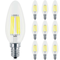 10x Dimbare E14 LED Lamp Filament - Warm Wit
