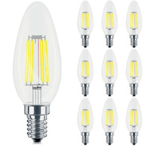 10x Dimbare E14 LED Lamp Filament - Warm Wit