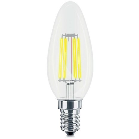 HLW LED Voordeelpak 10x Dimbare E14 Kaars Filament LED Lamp - Warm Wit