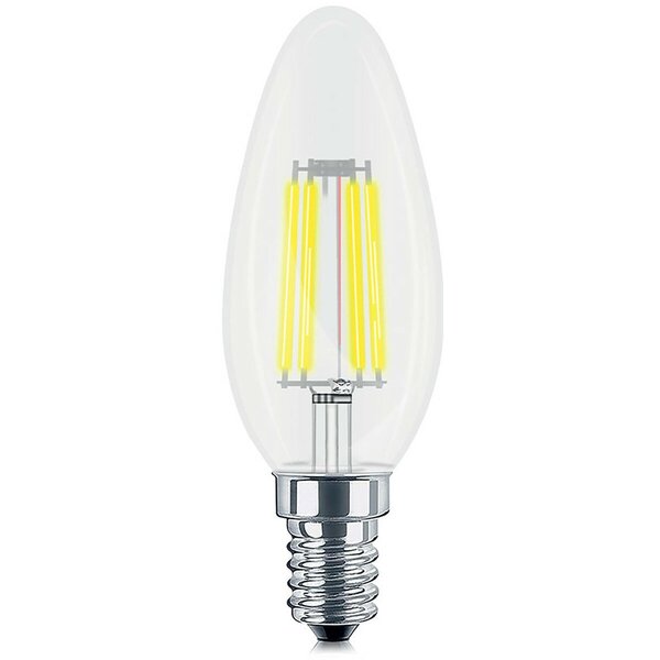 HLW LED Voordeelpak 10x Dimbare E14 Kaars Filament LED Lamp - Warm Wit