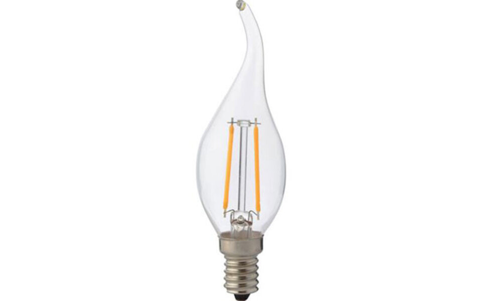 HLW LED LED Lamp - Kaarslamp met E14 Fitting - Warm Wit Filament 2700K