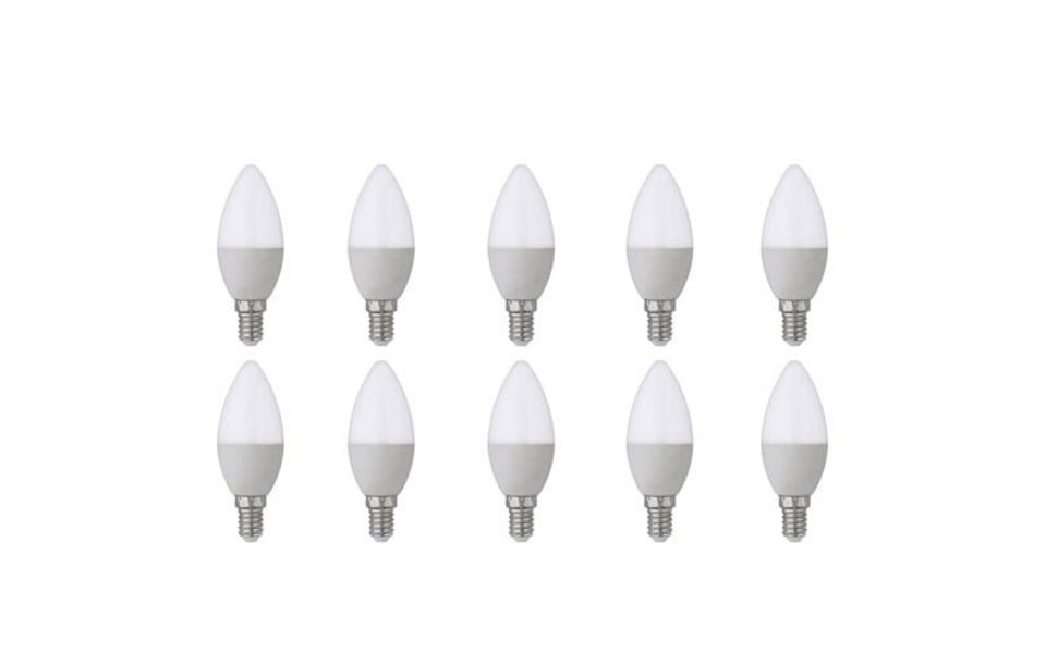 HLW LED LED Lamp 10 Pack - E14 Fitting - 4W Helder/Koud Wit Licht 6400K