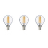 Set van 3 LED Filament Lampen E14 - Warm Wit Licht