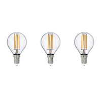 Set van 3 LED Filament Lampen E14 - Warm Wit Licht