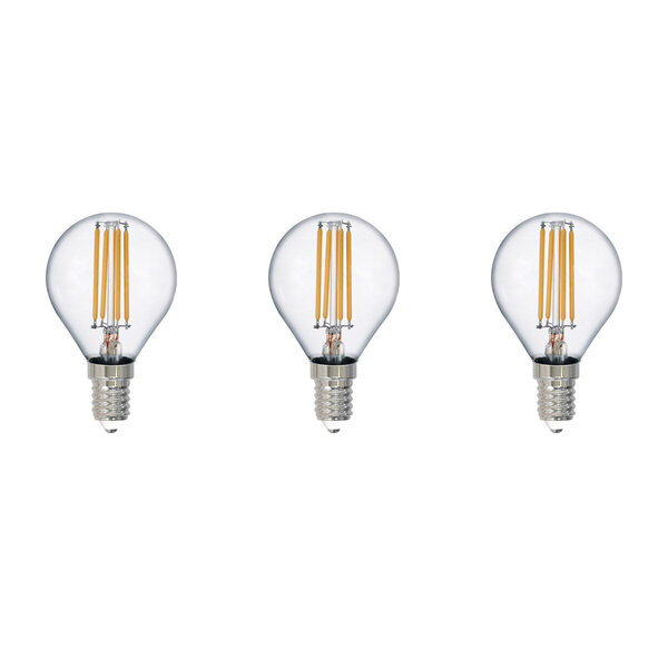 HLW LED Trion Tropin Set van 3 LED Lampen E14 - Filament - Warm Wit 2700K