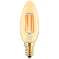 LED Lamp E14 Kaars Filament - Brinton Amber 4W Dimbaar voor Warmte LED Lamp E14 Kaars Filament - Brinton Amber 4W Dimbaar voor Warmte